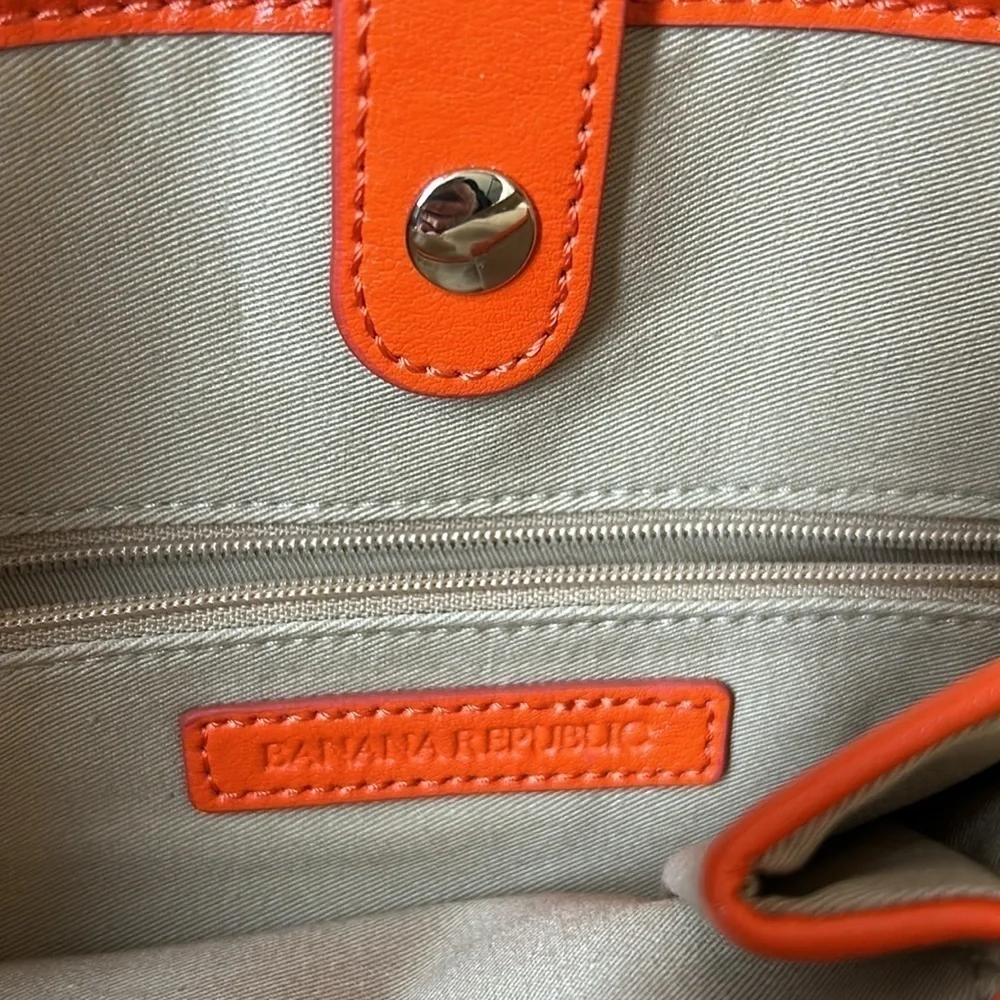 Banana Republic Nylon Leather Laptop Bag